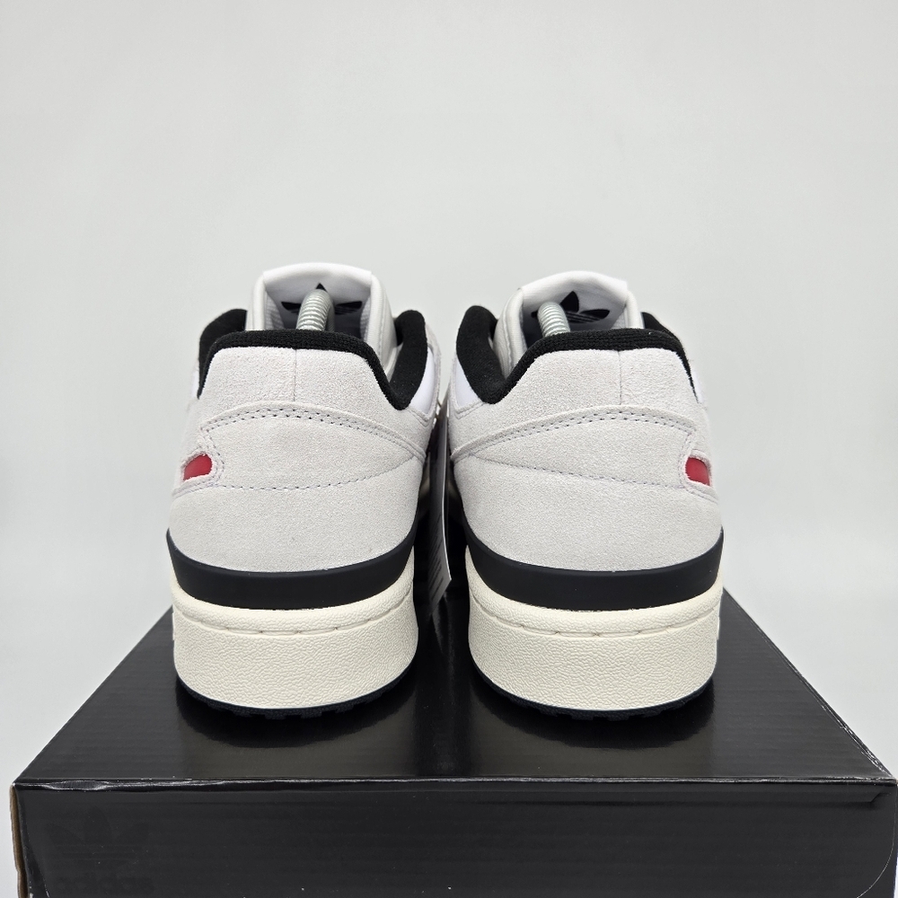 New adidas Forum 84 Low ADV Crystal White Black Scarlet Men's Shoes Size 10 - Picture 4 of 8